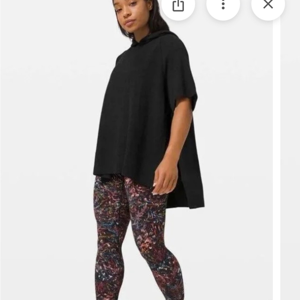 Lululemon Opened Up Hooded Knit Poncho